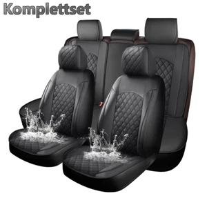 Juego completo de 5 fundas protectoras de asiento de coche de cuero para Dodge cojín delantero trasero - Imagen 1 de 10
