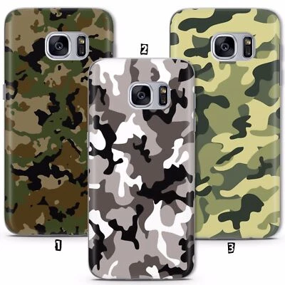 Funda Carcasa Ejército Patrón Camuflaje Samsung Galaxy A J S7 S8 S9 S20 S21 S23 Huawei Foto 1 de 4