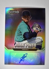 2022 Prizm Draft Picks Baseball Auto #AU-JU Juan Pinto - Seattle Mariners