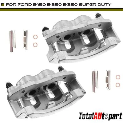 2 pinzas de freno con soporte trasero ambos lados para Ford E-150 E-250 E-350 Super Duty Foto 1 de 4