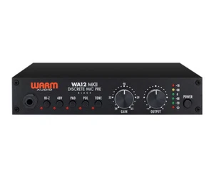 Warm Audio WA12 MKII Black API 312 Style Single-Chnl Microphone Preamp Mic Pre - Picture 1 of 2