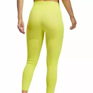 Medias Adidas Believe This Rib Mix 7/8 amarillo ácido nuevas con etiquetas pequeñas - Imagen 1 de 8