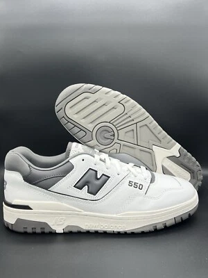 New Balance 男式 11.5 码白色深灰色 Castlerock 运动鞋 全新 — 第 1/4 张图片
