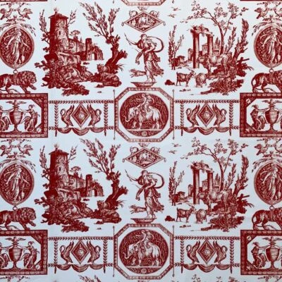 Christopher Moore Vintage French Toile Diane Chasseresse Designer Fabric BTY - Image 1 of 4