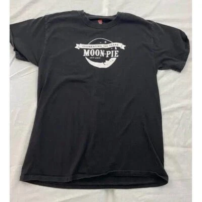 Hanes Graphic T-Shirt Boy's Black Crew Neck Short Sleeve Moon Pie 100 Years - Image 1 of 4