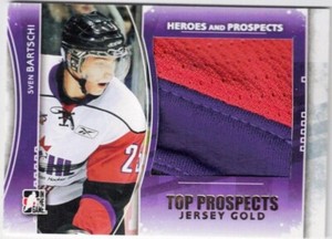 2011-12 ITG Heroes & Prospects   SVEN BAERTSCHI   /10  Top Prospects Jersey GOLD