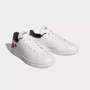 Adidas Sportswear Women's White ADVANTAGE Flower print SHOES Size 7 us HR0245 - Picture 1 of 5