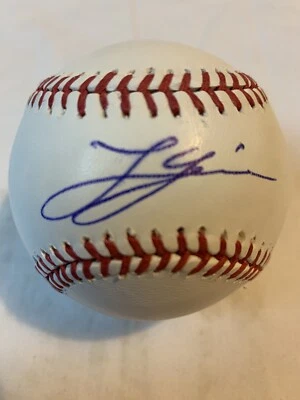 Bola OMLM autografada assinada por Lucas Giolito Chicago White Sox Washington National - Imagem 1 de 2