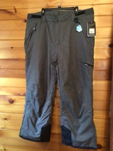 AQ Arctic Quest Snow Pants Adult XL Gray Skiing Winter Outerwear Men’s NWT - Picture 1 of 13
