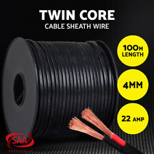 4MM Twin Core Wire Electrical Cable Electric Extension 100M Car 450V 2 Sheath