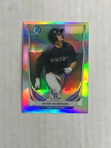 RYAN McMAHON 2014 Bowman Chrome Prospects SP RC REFRACTOR #CTP-60! ROCKIES!