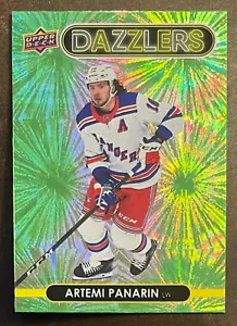 2021-22 Upper Deck Series 1 #DZ-31 Artemi Panarin Rangers inserto deslumbrantes verdes - Imagen 1 de 2