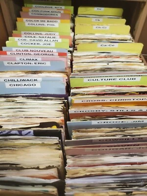 Pick ANY (10) 45 rpm RECORDS for$19.99 60s 70s 80s 90s POP ROCK SOUL COUNTRY D-I - Image 1 of 4