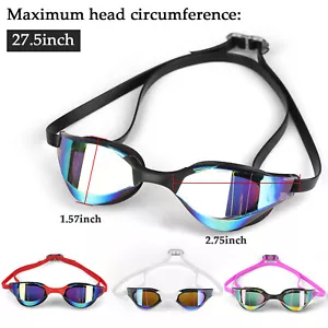 Gafas de natación profesionales de silicona antiniebla para hombres mujeres adultos gafas de piscina - Imagen 1 de 16
