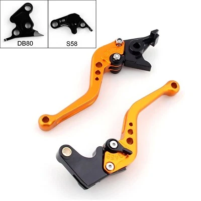 Short Brake Clutch Levers For Aprilia TUONO V4R 2011-2014 Gold #3 Foto 1 de 3