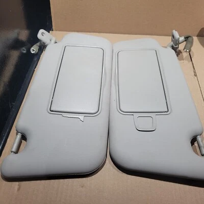 2007-2012 KIA RONDO Sun Visor DRIVER PASSENGER SET PAIR GRAY 07 08 09 10 11 12 - Image 1 of 4