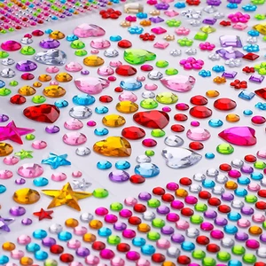 Gem Stickers, 1510Pcs Rhinestone Stickers for Crafts, Self Adhesive Jewel Sticke - Picture 1 of 12