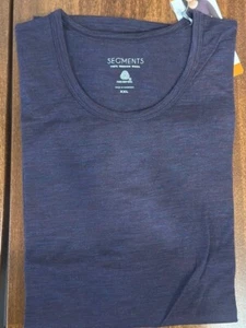 Women's Segments Merino Wool Long Sleeve Base Layer Top Purple Melange XXL - Picture 1 of 3