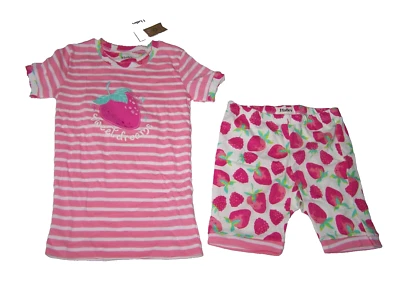Pijamas Hatley Boutique Niñas Delicious Berries Orgánicas Multicolor Rayas Talla 8 Nuevo con Etiquetas Foto 1 de 3