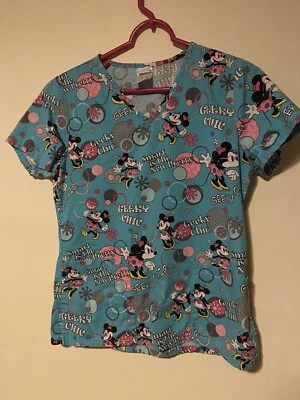 Blusa Médica Precesional Disney Mini Mouse Solo Talla XS Geeky Chic Smart Is The Foto 1 de 4