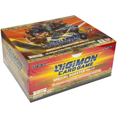 BANDAI Digimon Card Game Special Booster Ver.2.0 BT18-19 Display (24 Packs) - Englisch