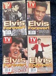TV Guide 1997 August 16-22 Elvis Presley TV Legacy SET OF 4 Elvis Crossword - Imagen 1 de 5