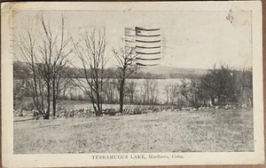Marlboro Conneticut Terramugus Lake Photo Hartford County Antique Postcard c1930 - Picture 1 of 7