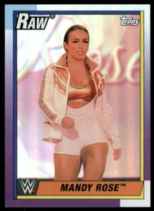 2021 Topps Heritage WWE Rainbow Foil Mandy Rose #26 - Picture 1 of 2
