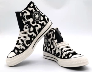 Converse Herren 6,5 wns 8,5 CTAS HI Schwarz A12350C Kuh Grafik Unisex - Bild 1 von 11