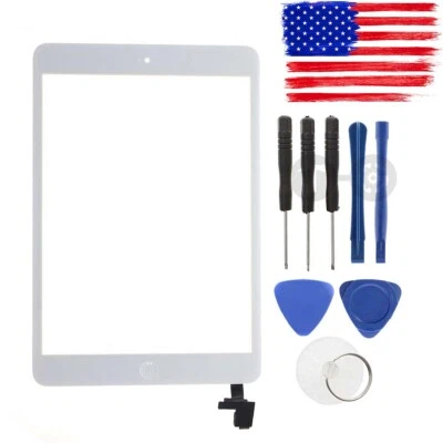 Digitalizador de vidrio con pantalla táctil blanco/negro para iPad Mini A1432 A1454 A1455 A1489 Foto 1 de 4
