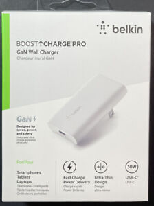Belkin Boost Charge Pro GaN Wall Charger [ 30W + USB-C ] NEW