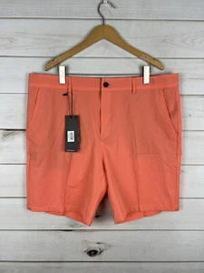 Druids Shorts Mens 42 Salmon Golf Bright Stretch Pockets NWT - Picture 1 of 8