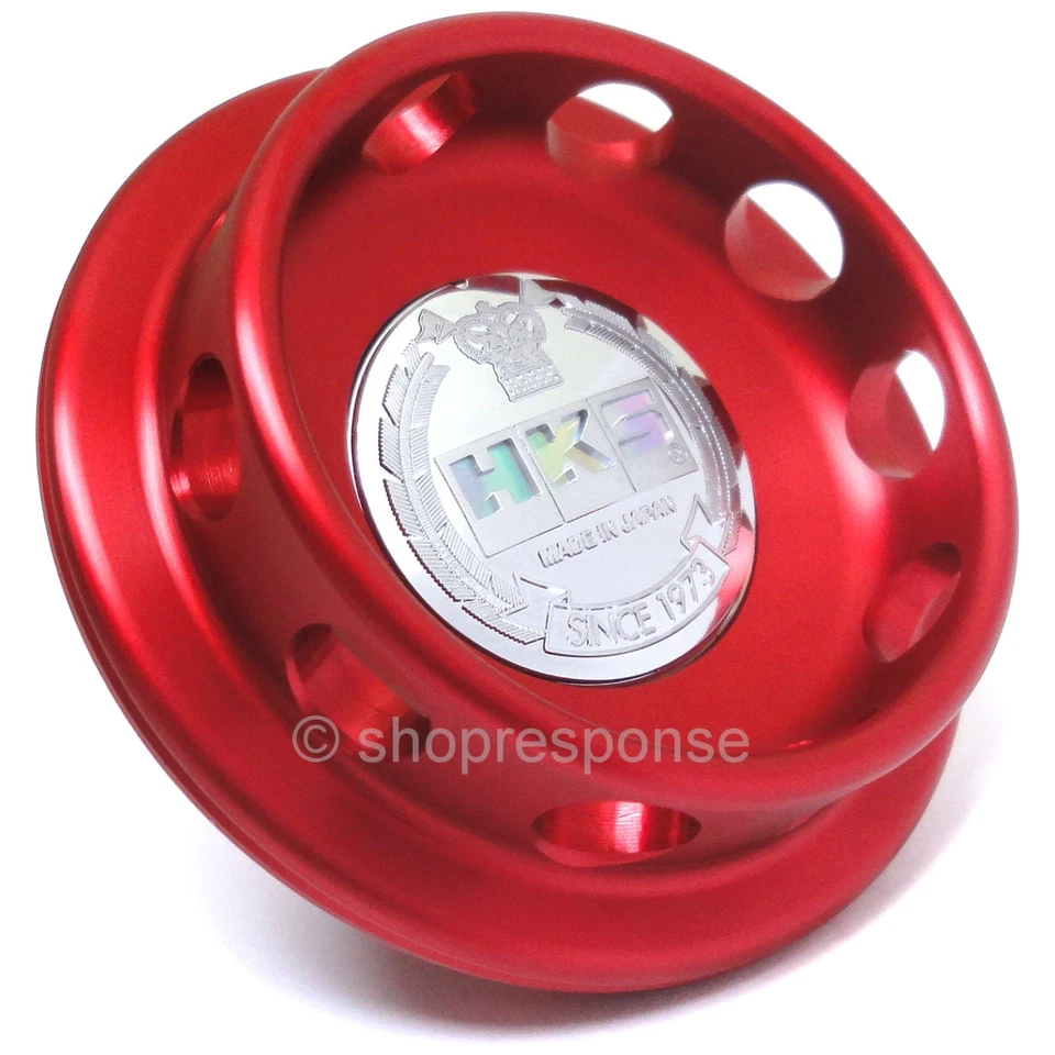 Tapa de aceite roja de billet edición limitada HKS 24003-AN001 para Nissan Infiniti M32xP3.5 Foto 1 de 2