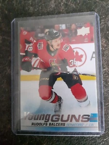 2019-20 Upper Deck Series 1 Young Guns YG Rudolfs Balcers RC Card# 218 - Picture 1 of 2
