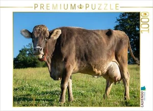 CALVENDO Puzzle Selina ist ein Tiroler Grauvieh und genießt den Sommer auf der s - Bild 1 von 4