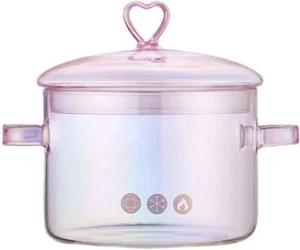 1.5L/50oz Glass Cooking Pot, Glass Cooking Saucepan Safe for Pasta Noodle, Soup - Picture 1 of 6