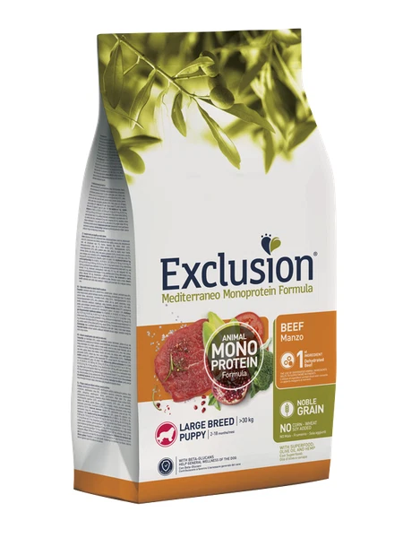 Exclusion Mediterraneo Noble Grain Puppy Rind large 12 kg - Bild 1 von 1