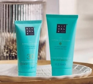 Rituals Karma Summer Duo After Sun Shower Gel 50ml & SPF 30 Face Cream 30ml BOX - Picture 1 of 8