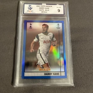 2020-21 Topps Merlin Chrome - Harry Kane - BLUE Refractor - #/75 MGC 9 Mint - Bild 1 von 2