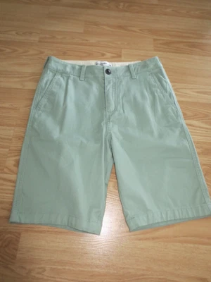 ABERCROMBIE Kids Chino Shorts Youth Boys Size 15/16 Light Green Adjust Waist NWT - Image 1 of 4