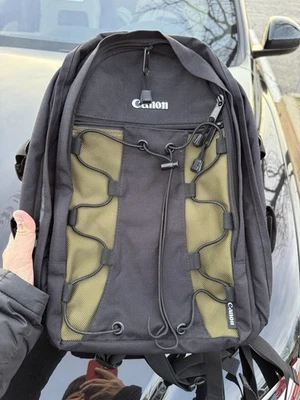 OEM Canon 200EG Deluxe Camera Bag Backpack Black/Green Official Merchandise - Image 1 of 4