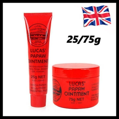 LUCAS' PAPAW UK Lucas Papaw Ointment 25/75g Paw Paw Genuine Australian Import 2025~HOT