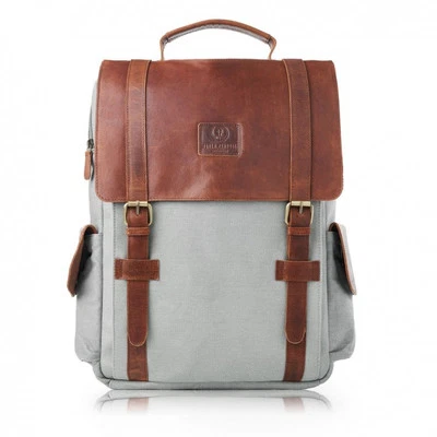Laptop-Rucksack Herren Leder Reiserucksack Paolo Peruzzi SI-01-BU - Bild 1 von 4