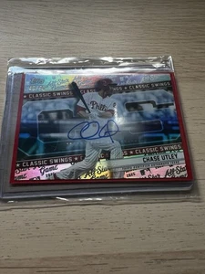 Chase Utley 2025 Topps All Star Game Classic Swings Auto # 46/50 Phillies - Picture 1 of 1