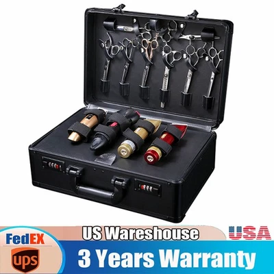 Large Barber Tool Storage Portable Travel Carry Case/Hairdresser's Bag Box USA - Image 1 of 4