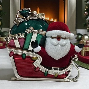 Bath & Body Works SANTA'S SLEIGH PROJECTOR Wallflower Plug NIGHTLIGHT Light Up - Picture 1 of 7