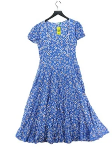 RIXO Women's Maxi Dress L Blue Cotton with Viscose Maxi - Picture 1 of 5