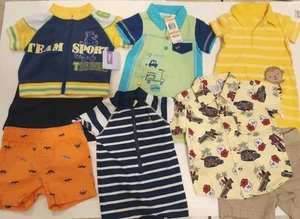 8 Pc Lot Infant Boys Size 12 Mths Outfits - New/ Pre-owned - Picture 1 of 6
