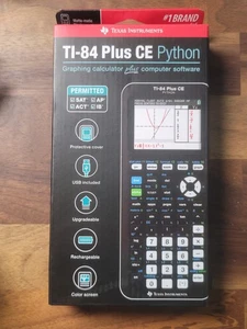 Texas Instruments TI-84 Plus CE Python graphischer Taschenrechner matt-matic schwarz neu - Bild 1 von 2