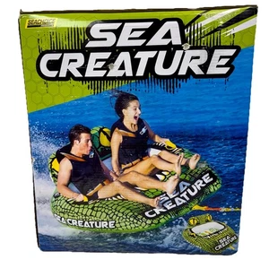 Sea-Creature Open Top Towable Tube for Boats - Seachoice 1-2 Rider 60"x58" - Picture 1 of 3